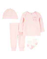 1S938210  KOMPLET ZA BEBE MAJICA+D.DIO+KAPA+CARAPE