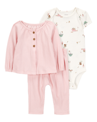 1S938710  KOMPLET ZA BEBE DUKS JAKNA+BODI+D.DIO