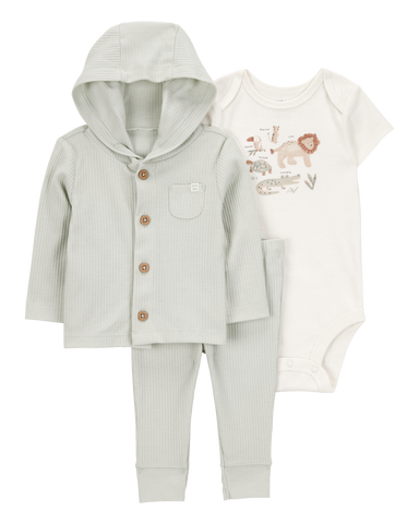 1S942910  KOMPLET ZA BEBE DUKS JAKNA+BODI+D.DIO