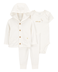 1S944710  KOMPLET ZA BEBE DUKS JAKNA+BODI+D.DIO
