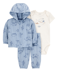 1T090910  KOMPLET ZA BEBE DUKS JAKNA+BODI+D.DIO