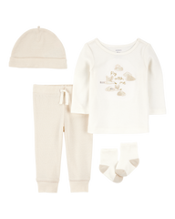 1T173010  KOMPLET ZA BEBE DUKS+D.DIO+KAPA+CARAPE