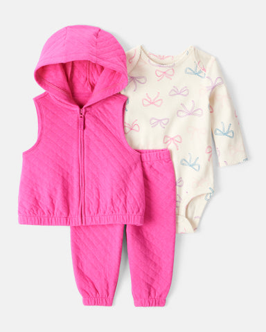 1T268010  KOMPLET ZA BEBE PRSLUK+BODI+HELANKE