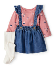 1T567410  KOMPLET ZA BEBE TEX.TRG.HALJINA+MAJICA+HULAHOP