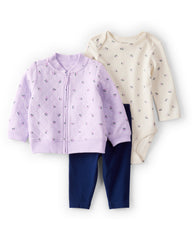 1T878310  KOMPLET ZA BEBE DUKS JAKNA+BODI+HELANKE