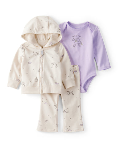 1T878510  KOMPLET ZA BEBE DUKS JAKNA+BODI+D.DIO