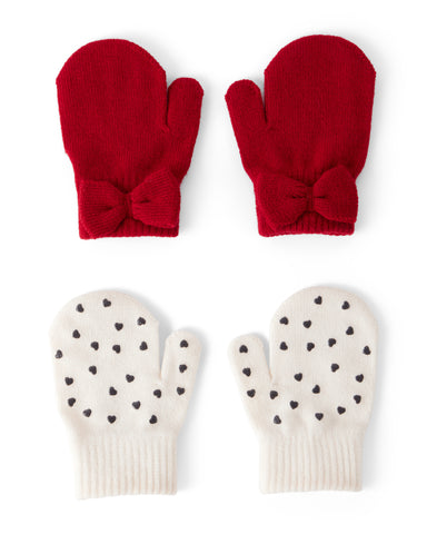 RUKAVICE ZA DJEVOJCICE 2PAR/PAK